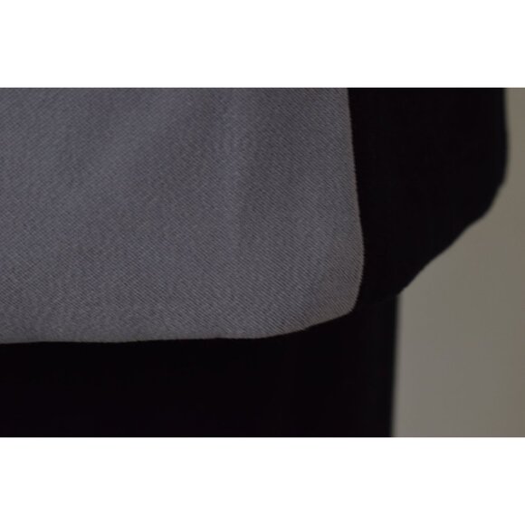 Vintage‎ Black Polyester 2 pc Skirt + Jacket Set - Picture 5 of 10